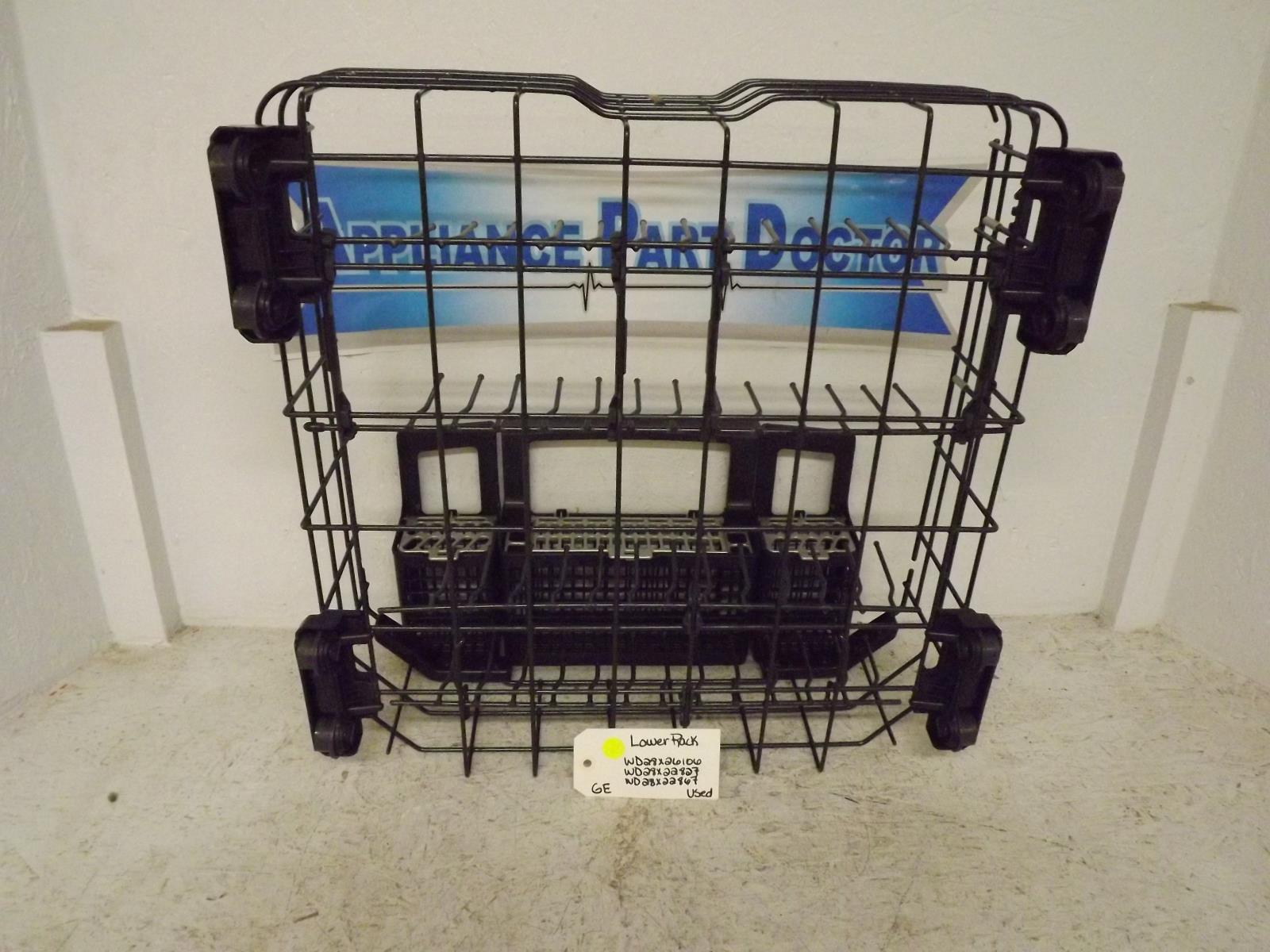 GE Dishwasher WD28X26106 WD28X22827 WD28X22867 Lower Rack Used GE Dishwasher WD28X26106 WD28X22827 WD28X22867 Lower Rack Used